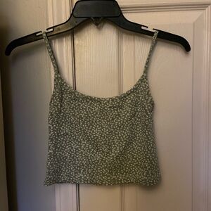 Brandy Melville Green Crop Camisole